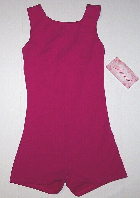 Natalie Theatrical Biketard Unitard Leotard Tank Bike Shorts Bodysuit New Girl