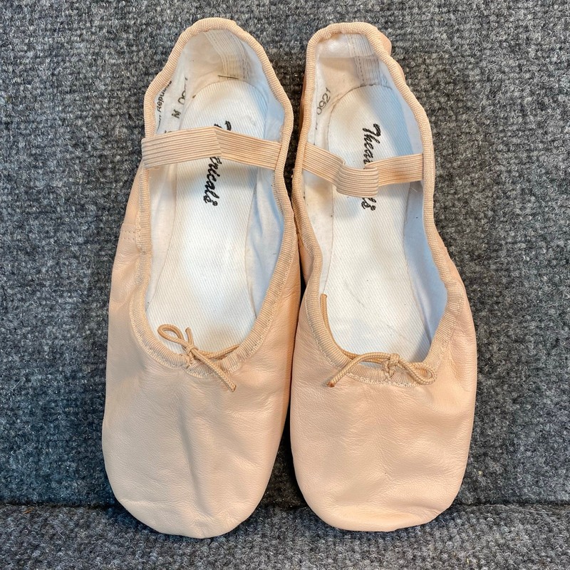 Theatricals Dance Footwear Pink Full Sole Ballet Slippers Flats Women’s Size 5