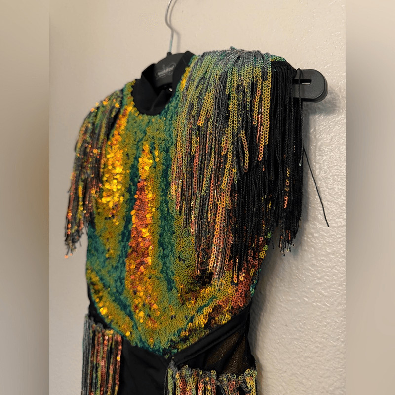 Revolution Tenth House black gold fringe HEY HI HELLO RC25772 jazz MC- child gallery
