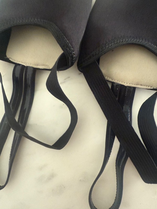 Half Sole Dance Shoes 9 10 Women Canvas Lyrical Pirouette Ballet Shoes Turners gallery