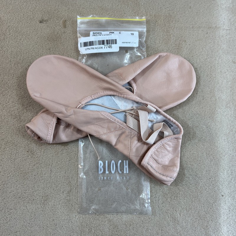 ADULT BALLET Slipper split sole BLOCH SO2O3L PROLITE II 2 Hybrid Pink C Size 10