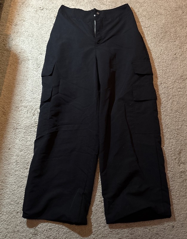 Wide Leg Cargo Pants Weissman 15515 SA Black Dance Company Costume Outfit Hemmed