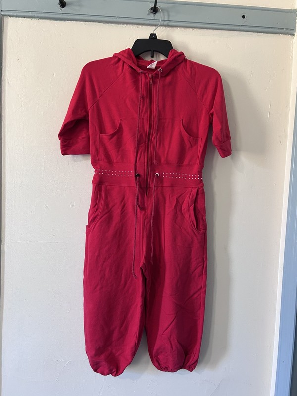 9pc COMPETITION jazz/hip hop DANCE COSTUMES Lot adult SMALL Red Black Gold gallery