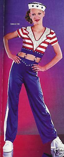 Adult Small Sailor Jazz Dance Costume “Dames At Sea” USA Patriotic