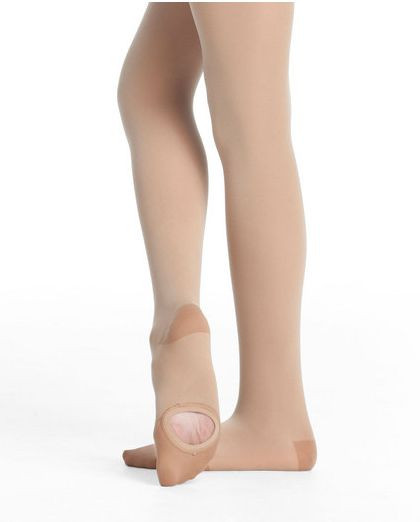 Danskin 708 Light Toast Child Size Small/INT (4-7) UltraSoft Convertible Tights