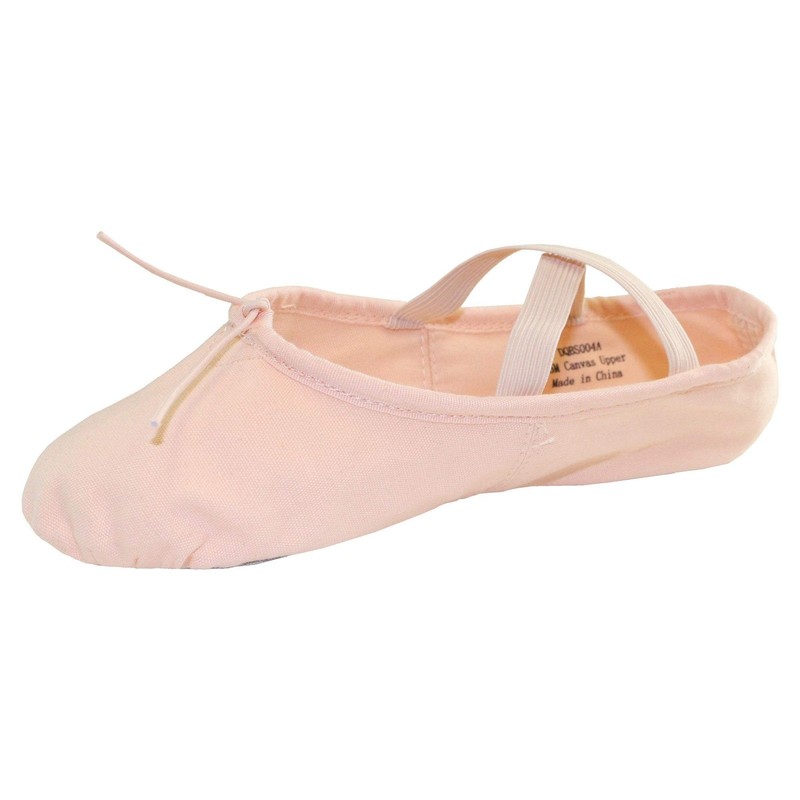 Danzcue Adult Split Sole Canvas Ballet Slipper 7 Pink gallery