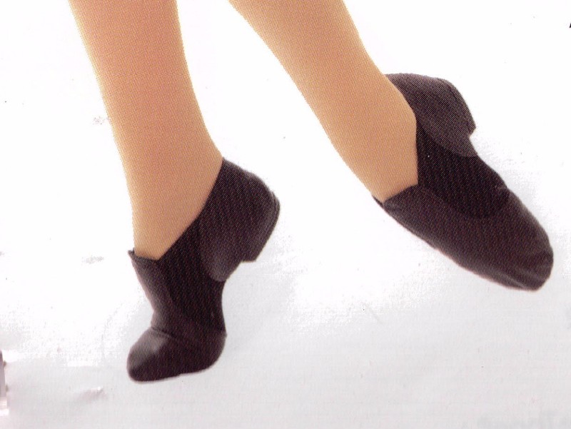 CAPEZIO LEATHER BLACK SPLIT SOLE JAZZ Boots EJ2 Child/adult sizes slipon