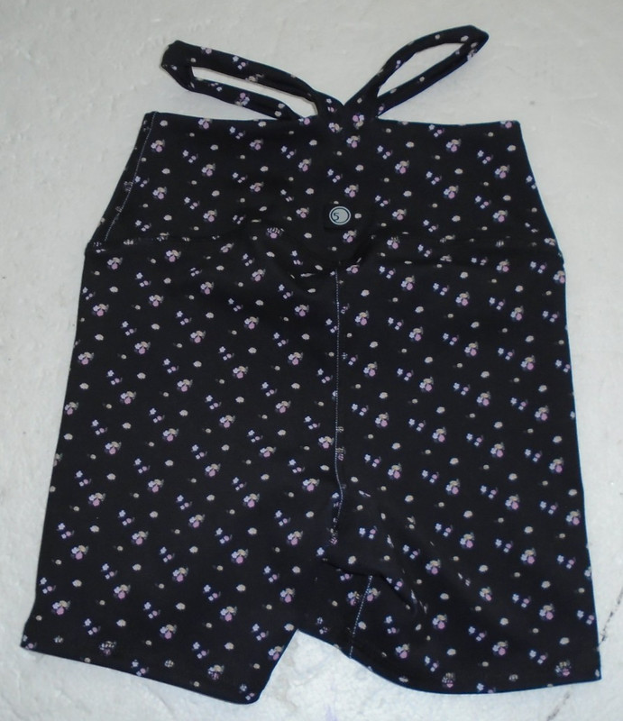 Five The Label Dancewear Floral Black Dance Workout Shorts Women XS NEW