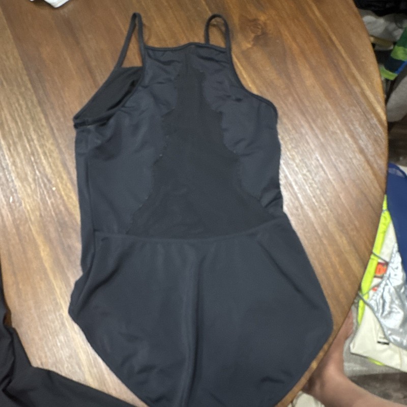 Sansha Women’s Black Solid Microfiber Dance Leotard Unitard One-Piece P5001C