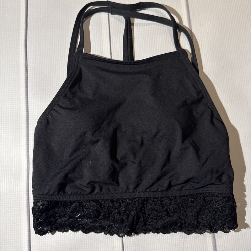 Capezio Black Dance Top Adult Size Small With Lace