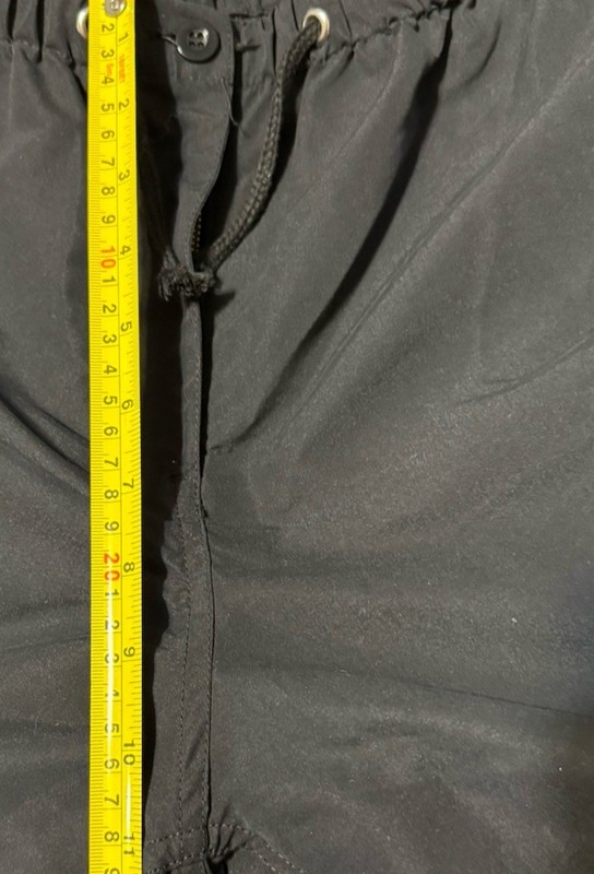 Weissman dance drawstring Zip Up Cargo pants black L High Waist Tied Ankle 32x34 gallery