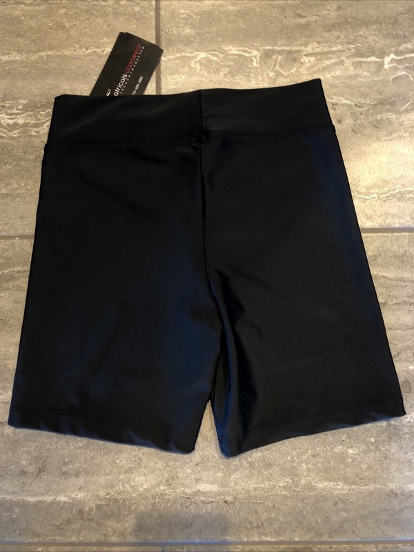 Theatricals Classwear Mid-Rise Team 2-pack Black/Blue Dance Shorts Womens Small gallery