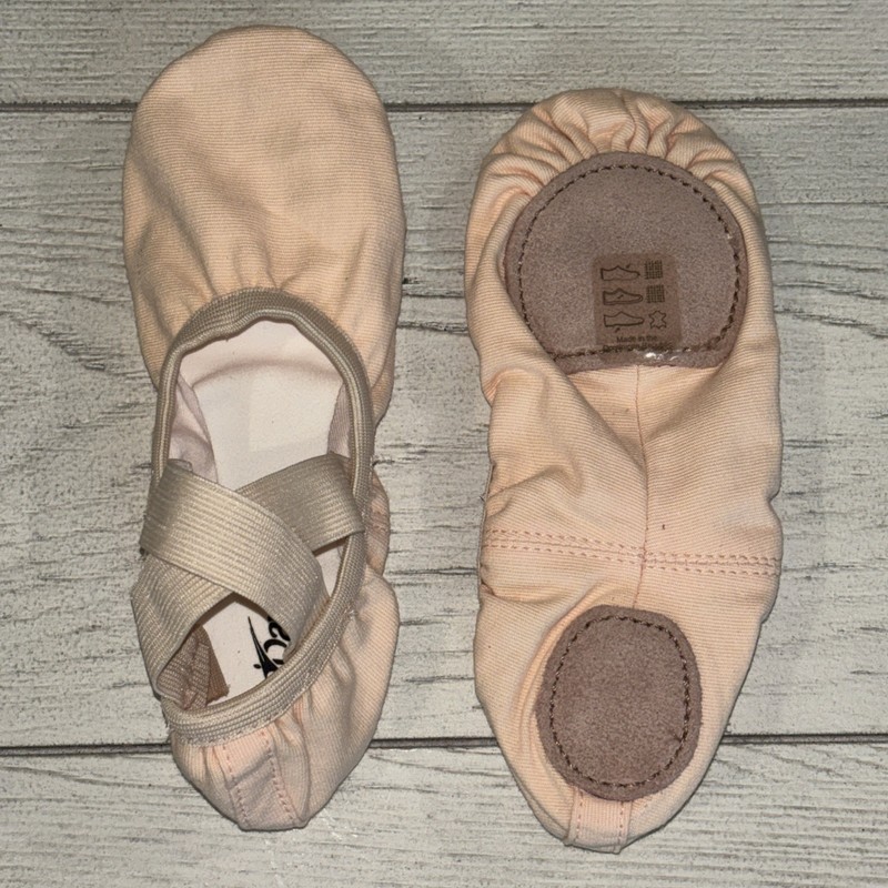 Dance Ballet Shoes So Danca Girls US 13.5C UK 12.5 EU 31 Pink Split Sole Leather
