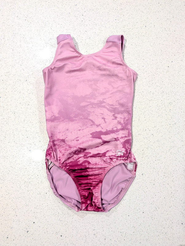 GK Elite Adult Medium Gymnastics Dance Leotard Light Baby Pink Soft FREE SPIRIT