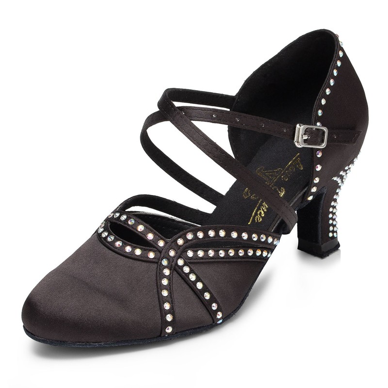Practice Ballroom Dance Shoes for Women Closed Toe Latin Salsa Dancing Pumps