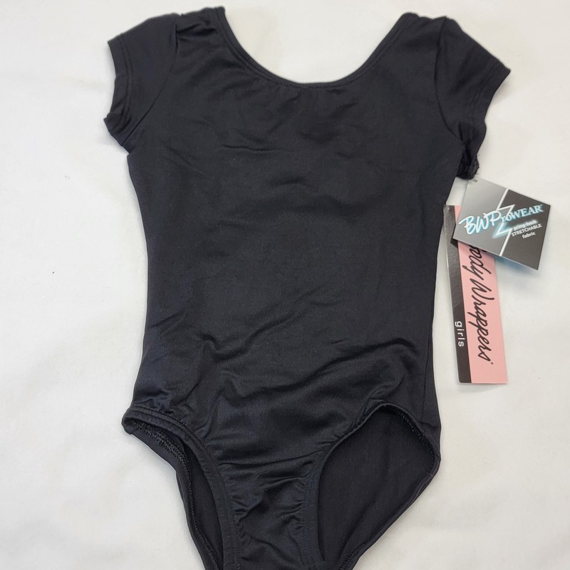 Body Wrappers ProWEAR Cap Sleeve Ballet Cut Leotard Black SZ 3-4C