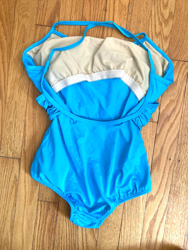 Turquoise Blue Large Camisole Adult Lycra Leotard Ballet Jazz Exercise gallery