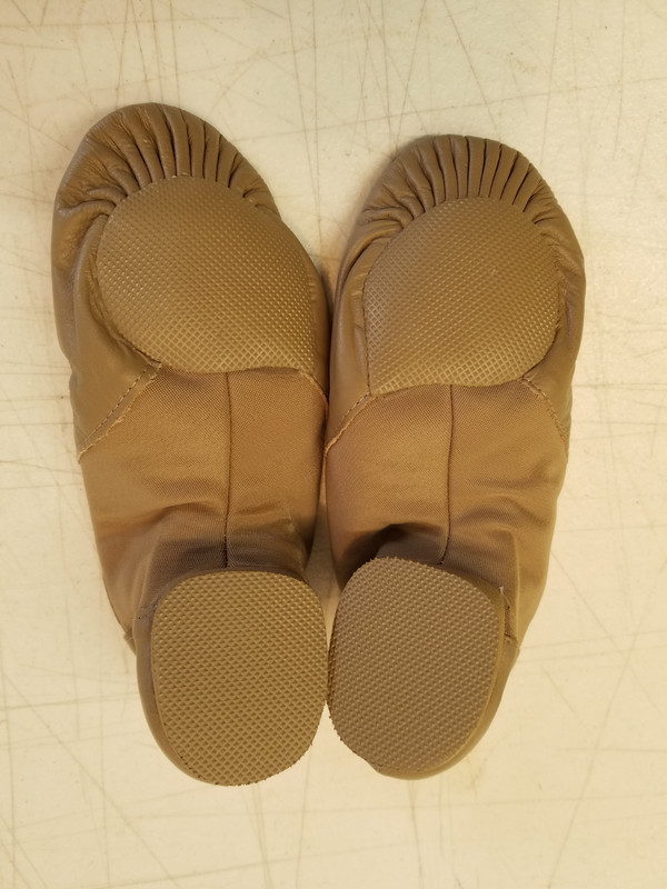 So Danca Jazz Boot Dance Shoes Sz 3.5L JZ-45 Tan Leather Split Sole Slip On 3977 gallery