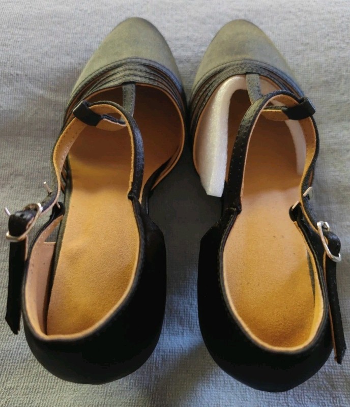 NEW Closed Toe, Ballroom, Latin Dance shoes ,color black, size 8. Heel 2.5 gallery