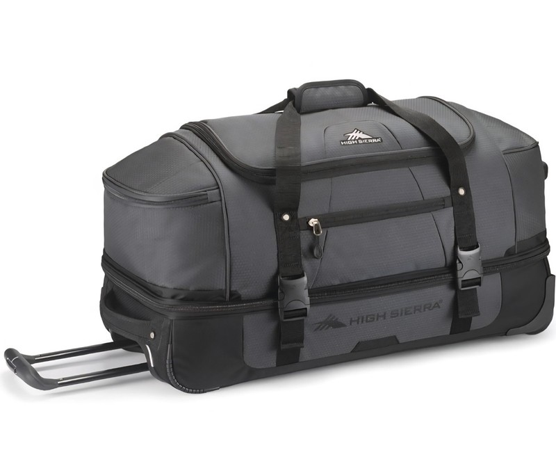 Fairlead 28in Drop Bottom Wheeled Duffel Bag with Handle,Mercury (Open Box)