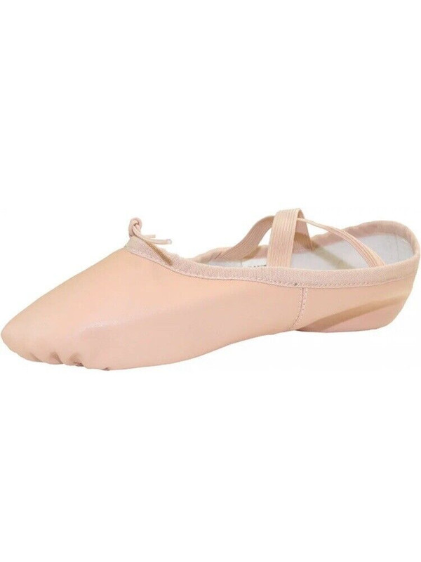 Danzcue Adult Split Sole Leather Ballet Dance Slipper Pink Sz 8.5 New gallery