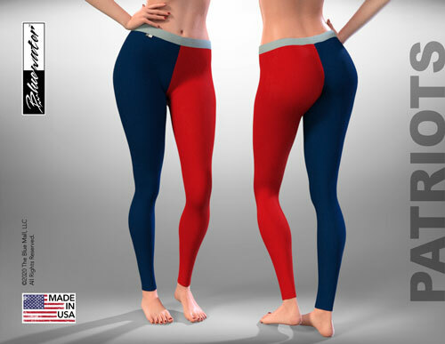 WOMEN STRETCHY LEGGINGS, RED & NAVY ~ Workout,Yoga,Running,Fitness,Gym,Exercise