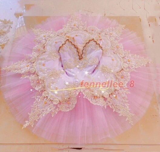 Light Blue Professional Ballet Tutu Lace Appliques Girls Pleated Tutu Dress gallery