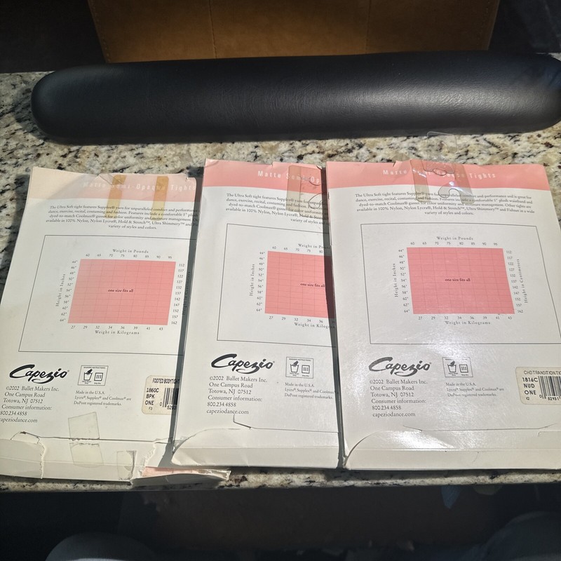 (3) Capezio One Size Ballet Nude Ultra Soft Matte Semi-Opaque Transition Tights gallery