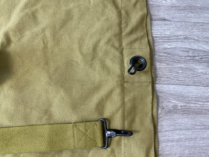 Military duffle bag olive drab canvas. Aprx: 45"x 28" inches. 100% Cotton gallery