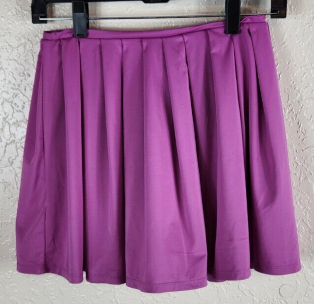 Danskin Women’s Size Petite (0-2) Tropical Mauve Sheer Midi Skirt Pleated NWT