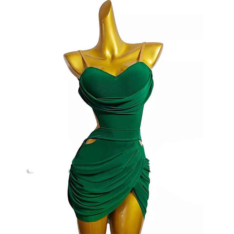 Latin Ballroom Competitio​n Dance Dress Modern Waltz Tango Standard Dress#F937