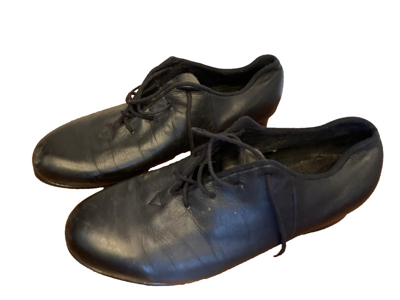 Bloch Jazze Shockwave Black Leather Lace Up Tap Dance Shoes Women’s 10.5