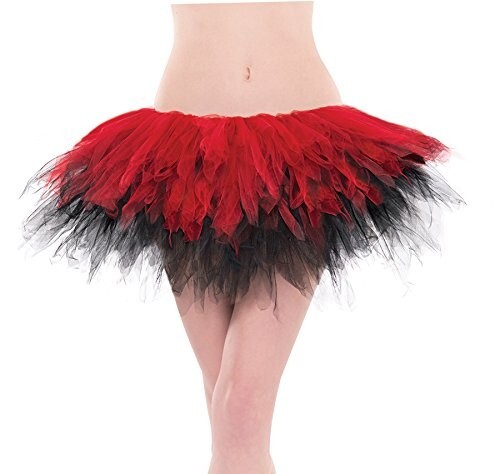 Red Black Handkerchief Women’s Adult Halloween Costume Tulle Tutu