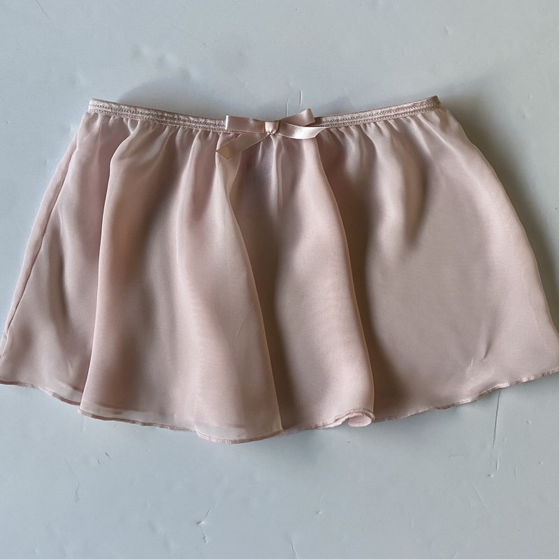 Pink Ballet Skirt Size 6 6X Small Elastic Waist EUC Dance Flowy Girls Sheer