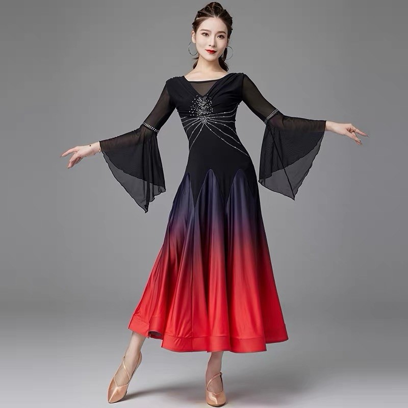 AS7164 New Ballroom Dance Dress for Competition & Performance, Modern Waltz Stan
