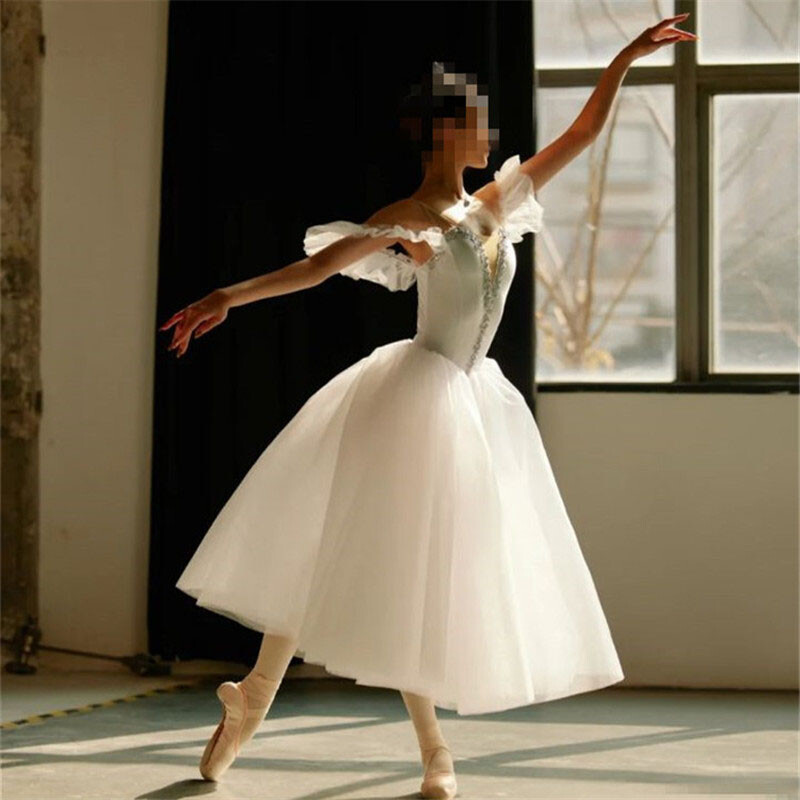 Adult Ballet Dance Show Costume Performance Dress Professional Tutu Dancewear gallery