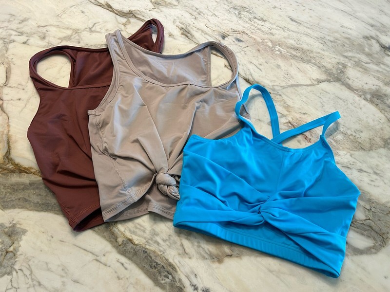 FlexTek Smooth Dance 3 Piece Tank Top Lot all Adult Size Small NWOT