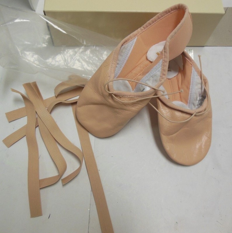 Bloch Split sole neoHybrid Ballet shoes Leather Neoprene SO259L Pink $32 retail