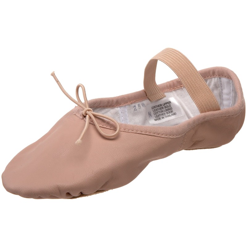 Bloch Dance Girl’s Dansoft Ii Leather Split Sole SIZE 12 Wide Little Kid PINK