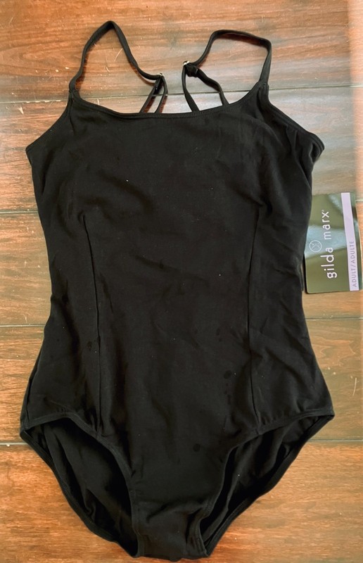 NWT Gilda Marx #7131152 Black Extra Large Adult Dance Ballet Leotard