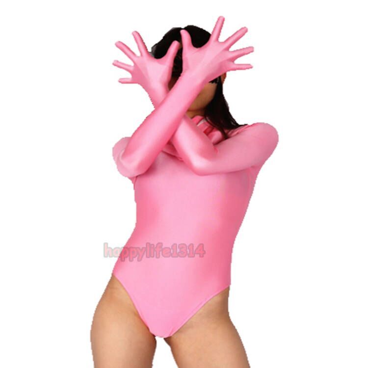 Sexy Full Face Zentai Costume Bodysuit Long Sleeve Gymnastics Leotard Unitard gallery