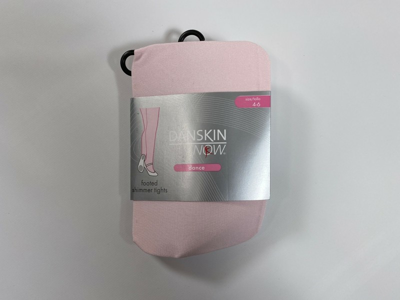 Danskin Now Pink Footed Shimmer Tights (1 Pair) NEW! NWT