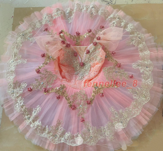 Professional Ballet Pink Peach Classical Pancake Ballet Platter Tutu Costumes gallery