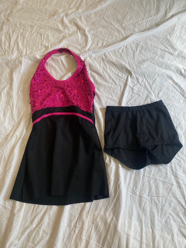 Lot of 14 Total Dance Costumes “Curtain Call” (8 L Ch, 1 XL Ch, 3 Sm Ad, 2 M Ad)