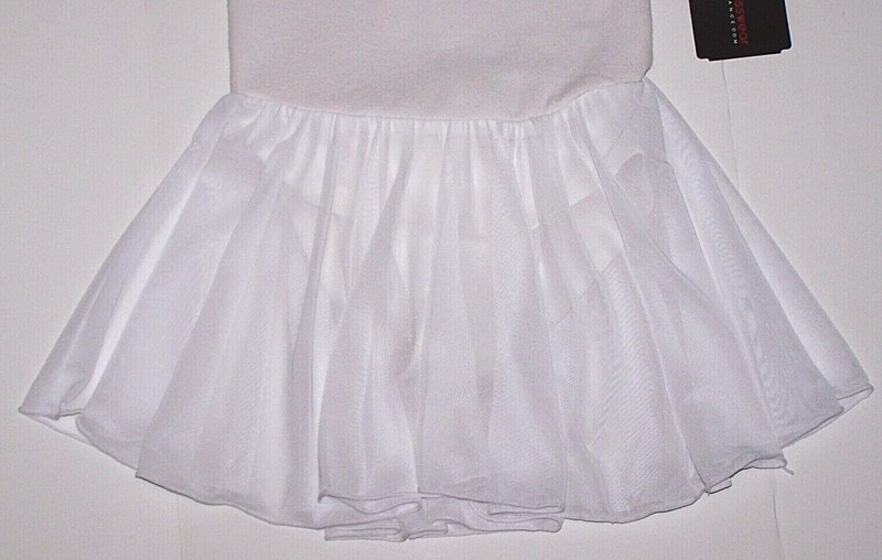 Theatrical Classwear Leotard Dress Tutu Bodysuit White New Child Girl XS or XL gallery