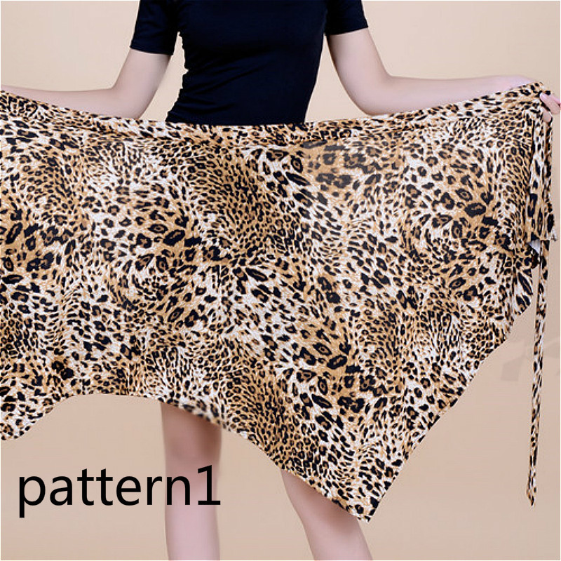 Lady Ballroom Latin Salsa Tango Dance Skirt Skate Wrap Scarf Dancewear Irregular gallery