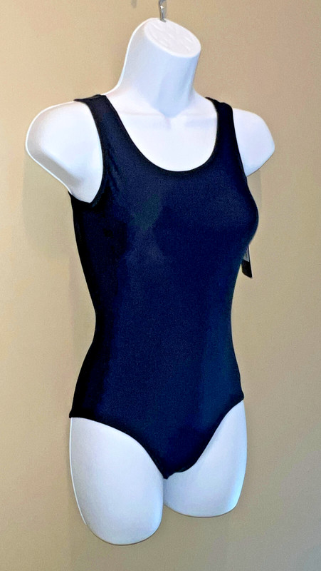 NWT! Theatricals Classwear, TH5101 Women's Black Sleeveless Leotard, Size Small gallery