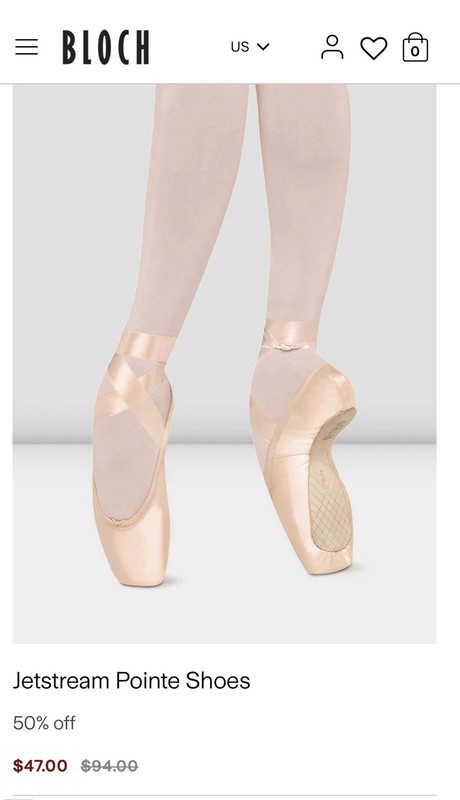 Bloch Jetstream Pointe Shoes Pink Size 3 C New In Box