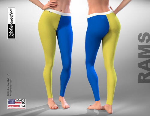 WOMEN STRETCHY LEGGINGS,YELLOW & ROYAL~Workout,Yoga,Running,Fitness,Gym,Exercise