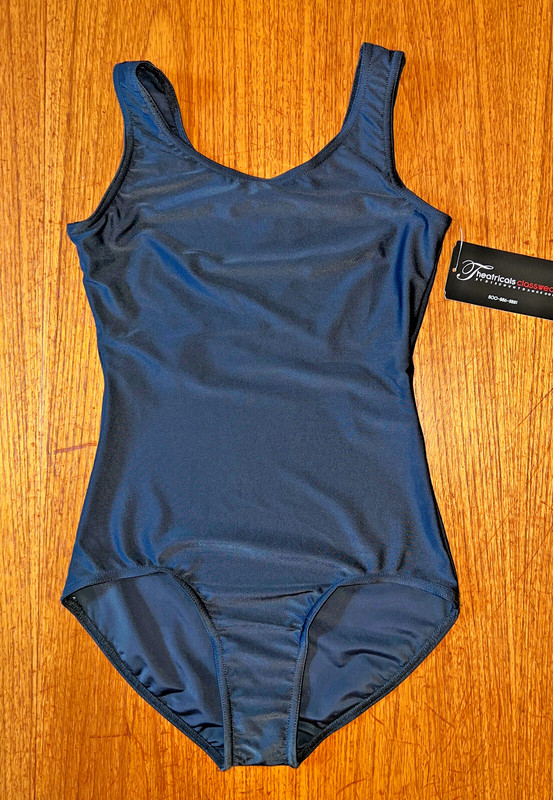 NWT! Theatricals Classwear, TH5101 Women's Black Sleeveless Leotard, Size Small gallery